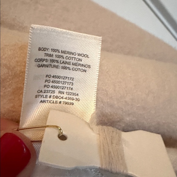 Aritzia Wilfred cream Pea Coat, GUC, Sz S, - Picture 12 of 12